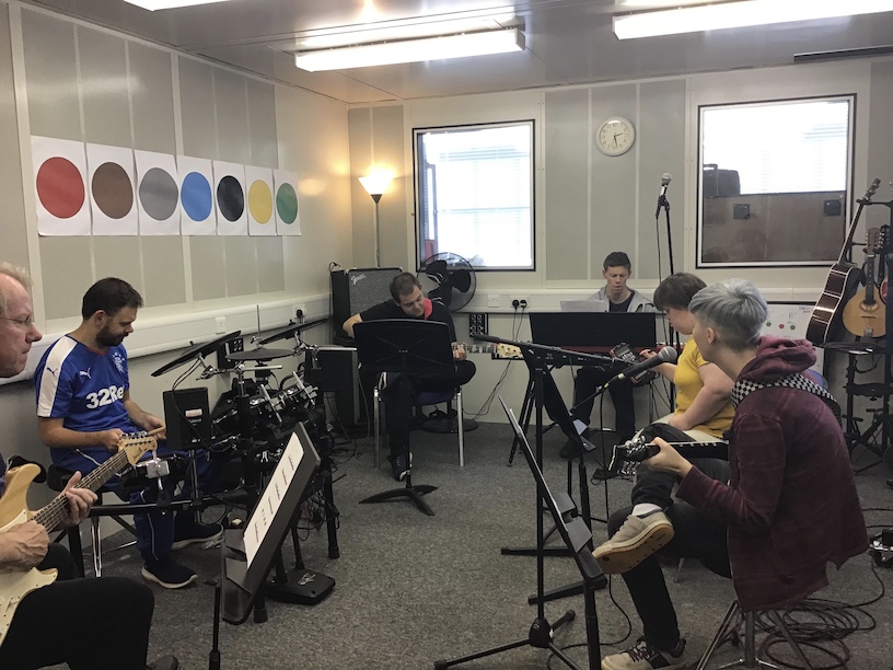 Group and one-to-one instrumental tuition is provided at our base in Edinburgh and community projects also take place at a range of other venues. These can be tailored to suit the individual needs and musical preferences of the participants.